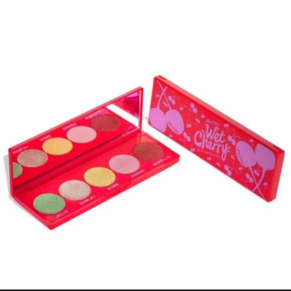 NIB Lime Crime Wet Cherry Wild Metallics Eyeshadow Pallet - Picture 1 of 9